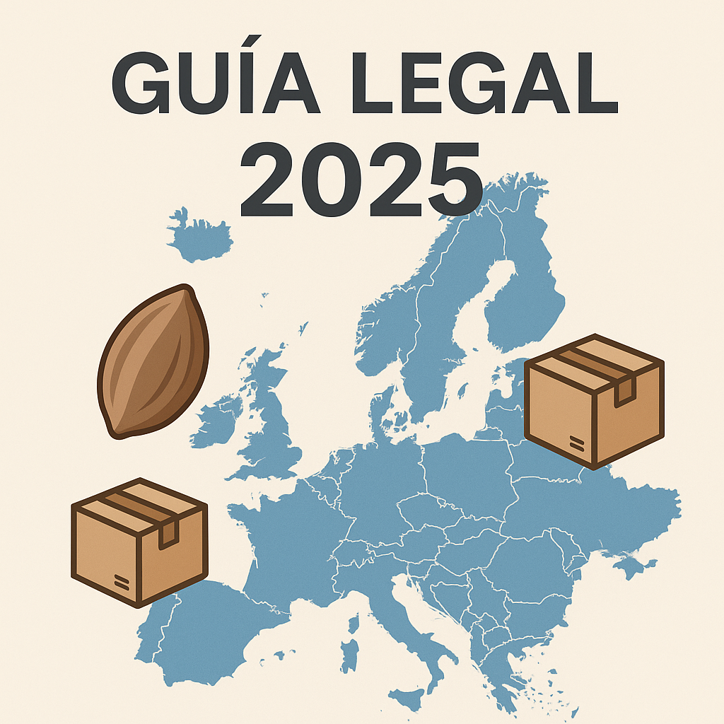 Mapa de Europa con iconos de envío y semillas, guía legal para comprar semillas de marihuana en Europa en 2025