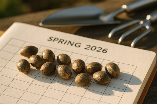 Top semillas marihuana feminizadas 2026 planificación temporada exterior jardín España