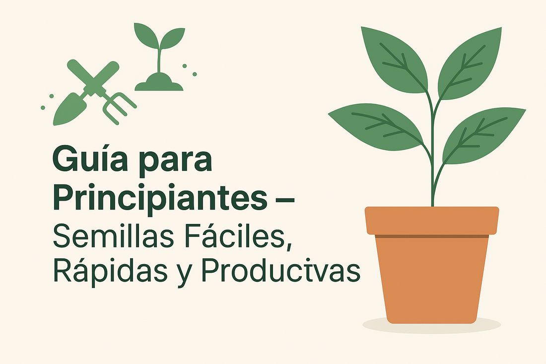 Guía visual para principiantes sobre semillas de cultivo fáciles y productivas