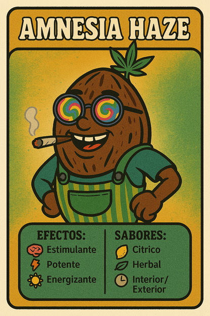 Semillas Amnesia Haze feminizadas – sativa energética con sabor cítrico y especiado | semillasdemarihuanabaratas.com
