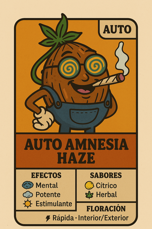 Semillas Auto Amnesia Haze autoflorecientes – sativa potente con sabor cítrico e incienso | semillasdemarihuanabaratas.com
