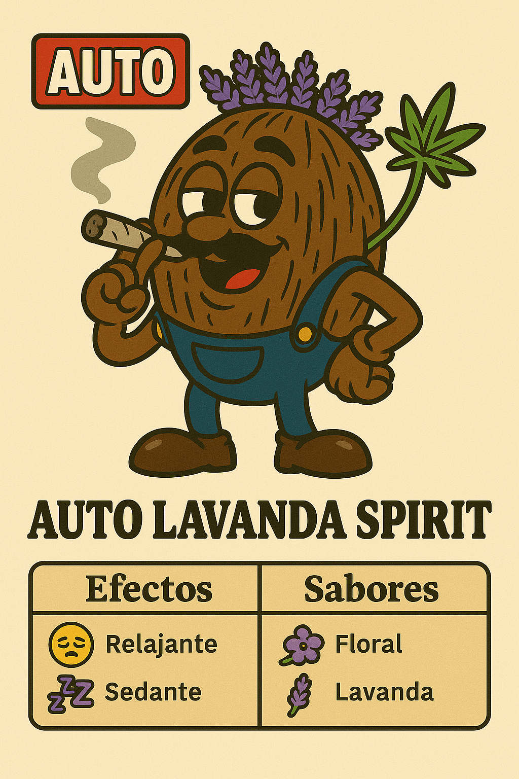 Semillas Auto Lavanda Spirit con aroma floral y efecto sedante calmante