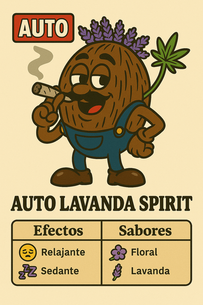 Semillas Auto Lavanda Spirit con aroma floral y efecto sedante calmante