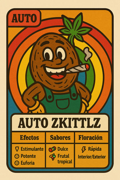 Semillas Auto Zkittles autoflorecientes – sabor tropical y efecto relajante | semillasdemarihuanabaratas.com
