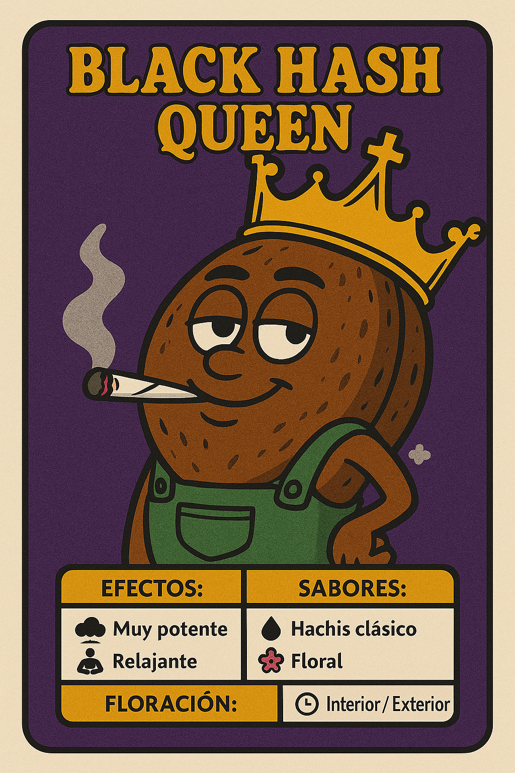 Semillas Black Hash Queen feminizadas – índica potente con sabor terroso y resina abundante | semillasdemarihuanabaratas.com
