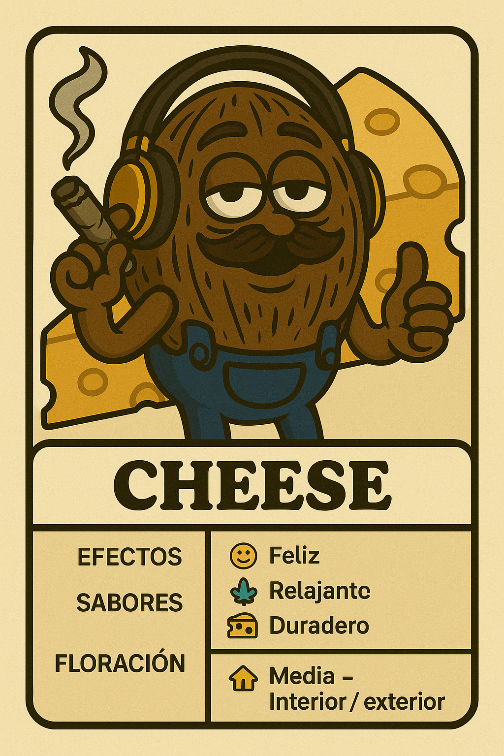 Semillas Cheese con aroma intenso a queso y efecto relajante clásico