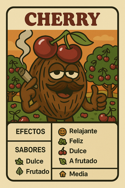 Semillas Cherry con sabor dulce a cereza y efecto relajante suave