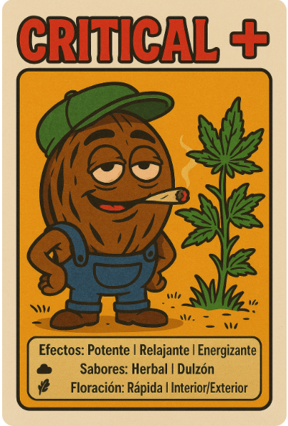 Semillas Critical + feminizadas – floración rápida, gran producción y efecto relajante | semillasdemarihuanabaratas.com
