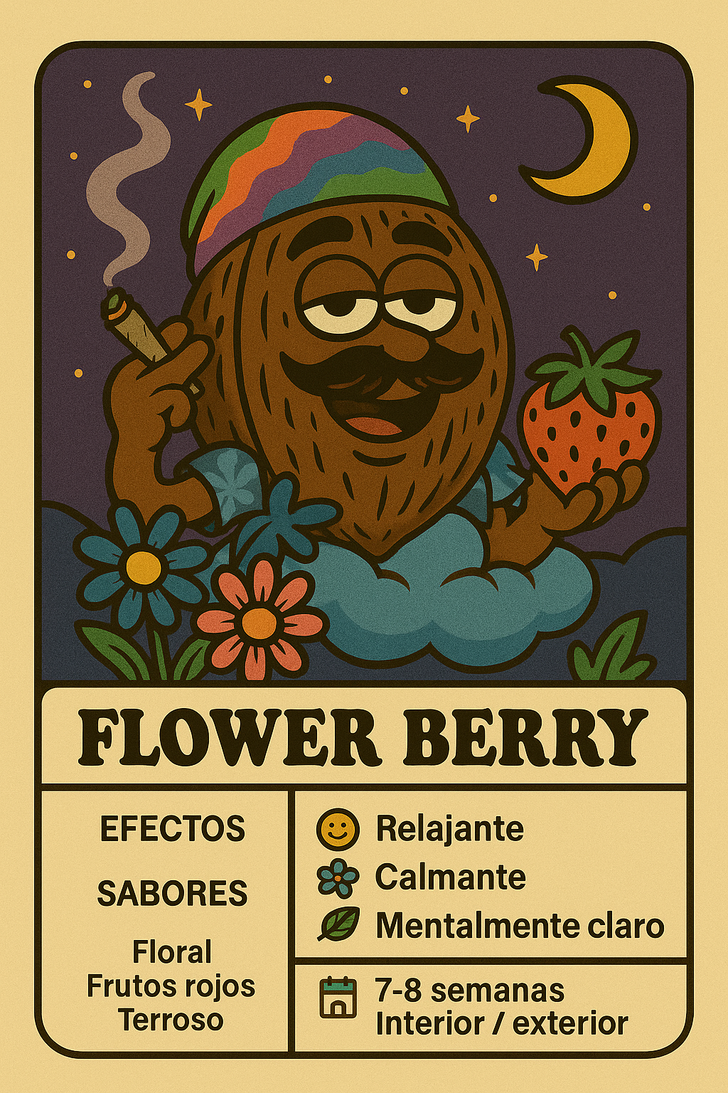 Semillas Flower Berry con aroma floral y frutos rojos y efecto calmante