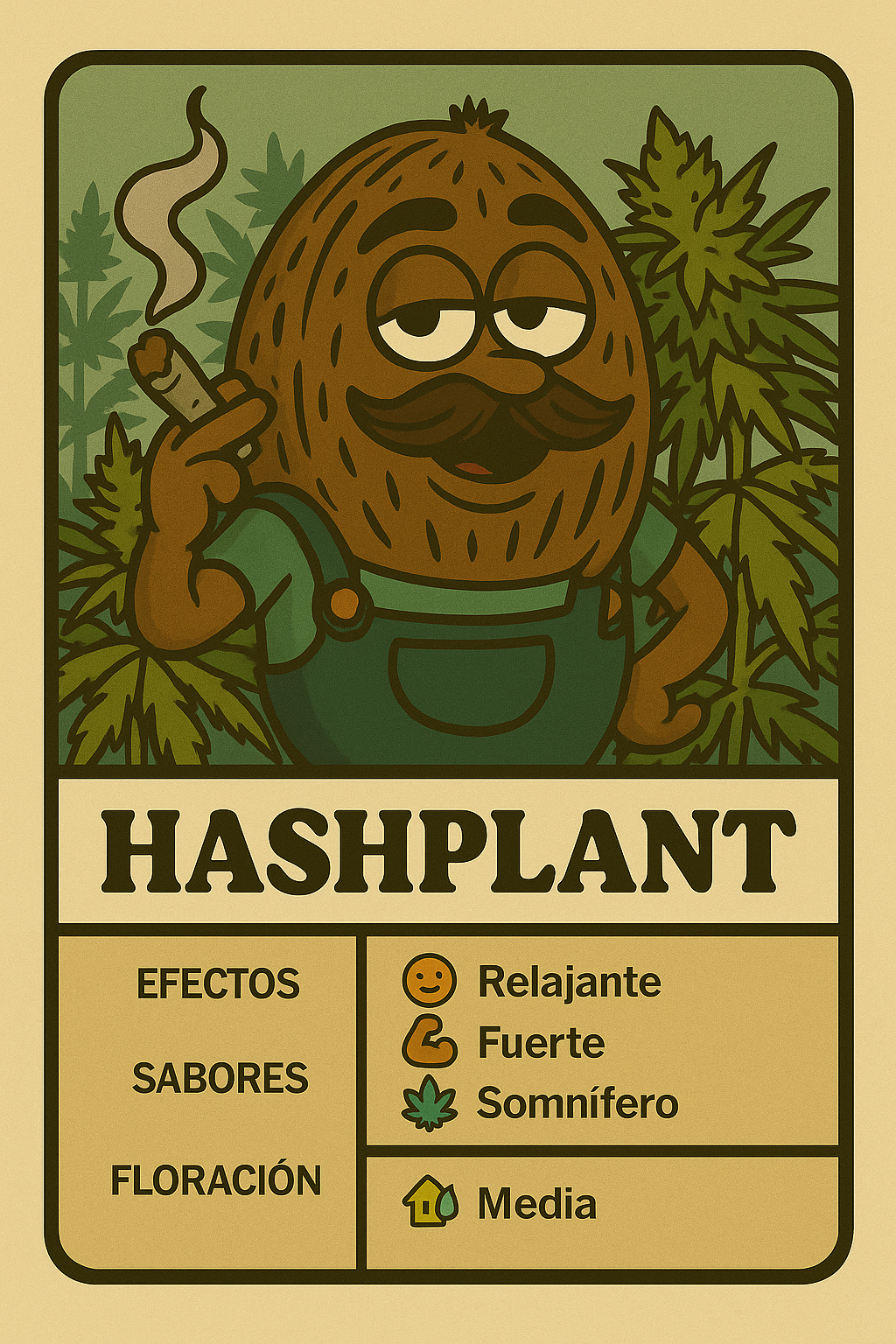 Semillas Hashplant con aroma a hachís clásico y efecto calmante