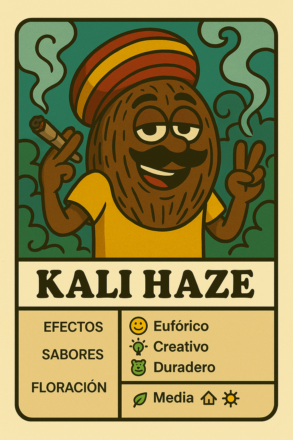 Semillas Kali Haze con efecto energético y sabor cítrico dulce