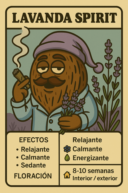 Semillas Lavanda Spirit con efecto relajante y aroma floral dulce