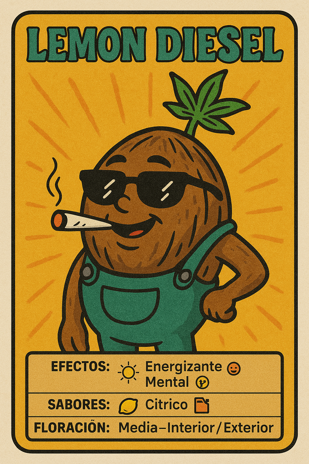 Semillas Lemon Diesel feminizadas – sabor cítrico con efecto equilibrado | semillasdemarihuanabaratas.com
