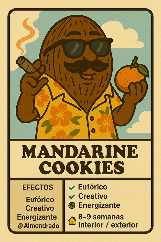 Semillas Mandarin Cookies con sabor cítrico dulce y efecto eufórico