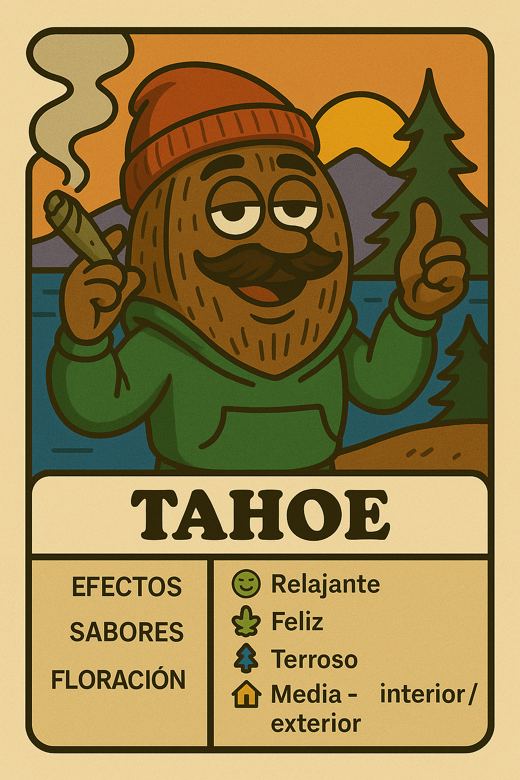 Semillas Tahoe con efecto calmante y aroma a pino fresco y cítricos
