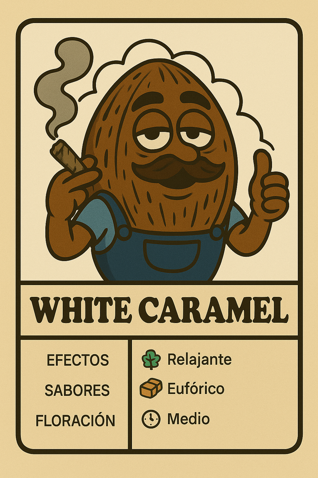 Semillas White Caramel con sabor dulce a caramelo y efecto relajante